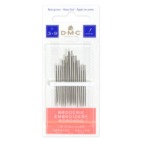 DMC Brand Sharp Needles Sizes - 1-5, 3-9