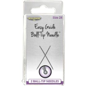 Sullivans brand Easy Guide Ball-Tip Needles, Size 28, 2 pack